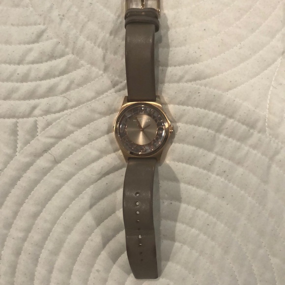 Marc Jacobs Rose gold and gray leather watch main image 5